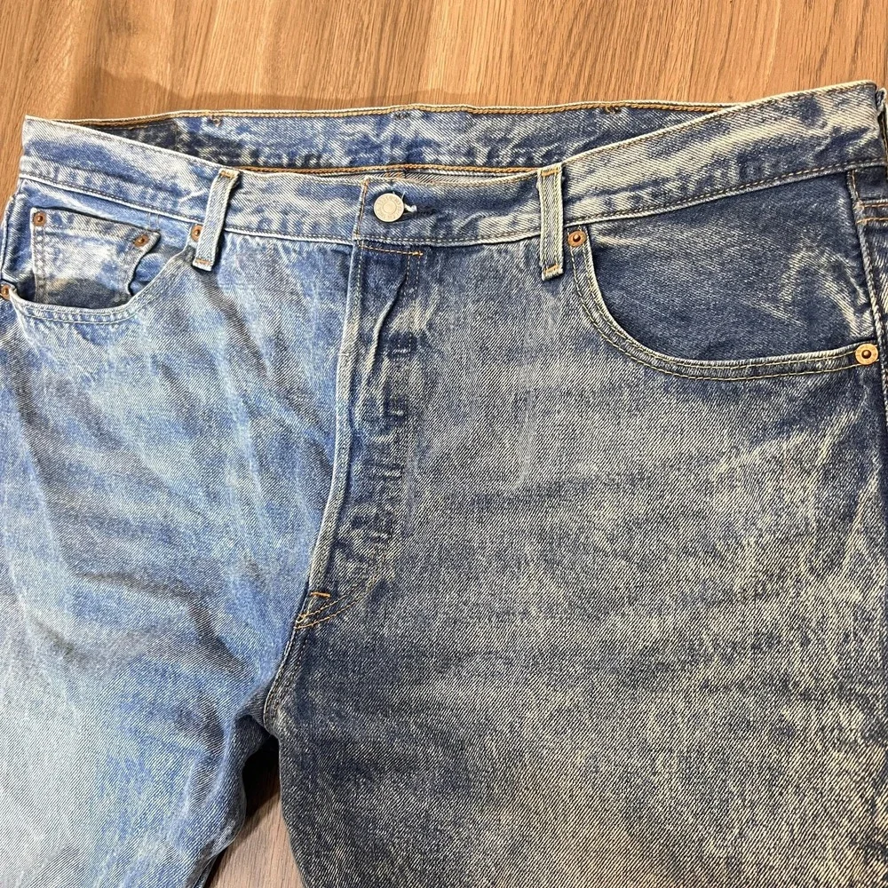 Levi's 501 Acid Wash Jeans Button Fly Straight Leg 40x32 Denim‎ Western Work